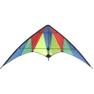 Quality Convenient Use Rainbow Delta Kite , Stylish Type Nylon Kites 140*75cm for sale