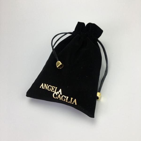 Buy Soft Black 10x15cm Dice Packing Dust Drawstring Bag at wholesale prices