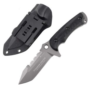 Rustproof Folding Pocket Knife Dagger Steel Knife G10 Handle 143g