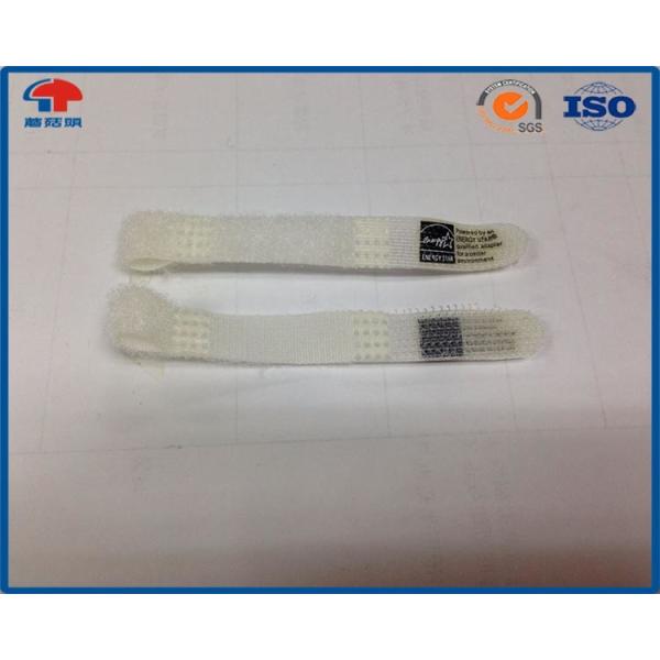 White hook and loop cable tie roll Plus , Wire Hook And Loop Wraps Black 10mm