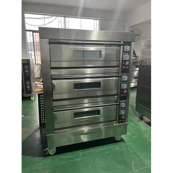 Buy Gas Powered NBO-G306 3 Deck 6 Trays Oven For Baking Bread Egg Tarts And More at wholesale prices