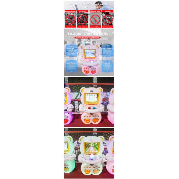 Kids Coin Operated Amusement Game Machines Candy Bear Series 250W