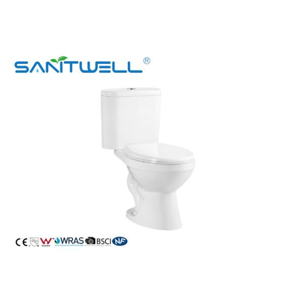 Buy SW2024A Comfortable Close Coupled Toilet With Two Piece Ceramic Siphon Flushing at wholesale prices