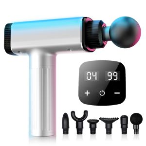 LCD Display 30 Speeds Quiet Fascia Muscle Massage Gun