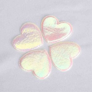 Heart Embellishment Applique Diy Craft Fabric Colorful Environmental Material