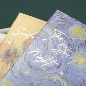 Paper Notebook featuring Vincent Van Gogh Motivation Three-Dimensional Oil