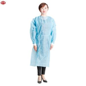 40gsm PPE Disposable Isolation Gowns With Press Button