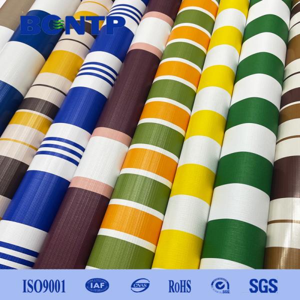 pvc outdoor striped tarpaulin Waterproof anti-uv high sthengh fireproof