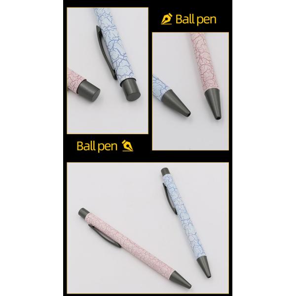 Business Office Aluminum Ballpoint Pen 1.0mm High Quality Unique Patterns Metal Pen