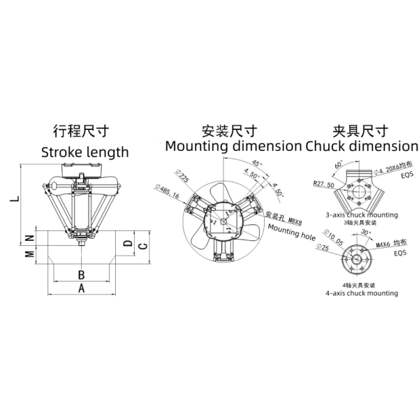 Budget-friendly fast dynamic response delta industrial robot for edible oil handling