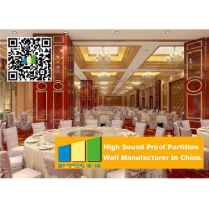 Collapsing Aluminium Movable Partition Walls , Restaurant Portable Partition