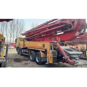 Orange 2006 Putzmeister 46m Concrete Pump on Benz Chassis Used and in Good
