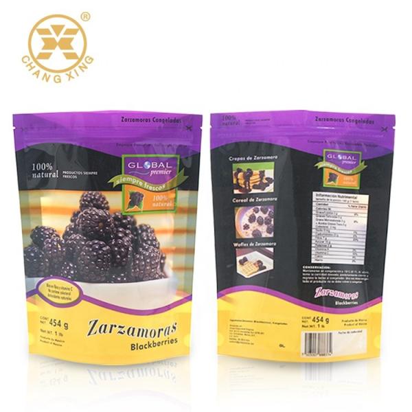 Buy Zipper Frozen Dry Fruit Packaging Bags Preserved Fruit Roll Film Preserved Fruit Packing Bag at wholesale prices