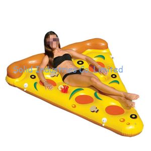Summer Water Float Pizza 1.8X1.5M Inflatable Ride-On Float Inflatable Swim Ring
