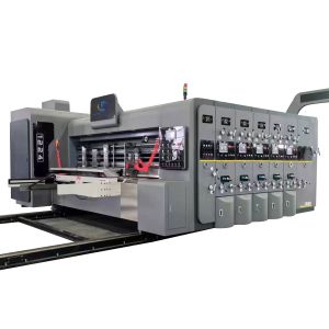 Leading Edge Feeding Corrugated Box Printing Machine Of 150pcs / Min Working