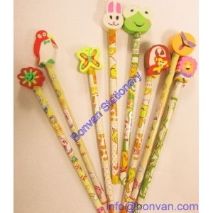 Quality extruded animal eraser, pencil eraser rubber, animal topper eraser for sale