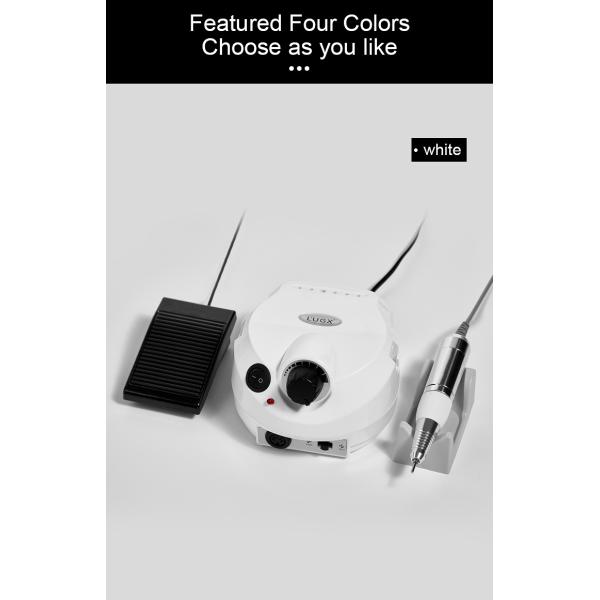 Low Vibration 35000RPM Electric Nail Drill for Nail Salon by Lugx Remove Nail Polish