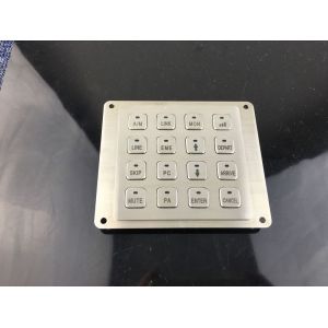 China Rugged customized matrix metal rear mounted illuminated keypad with flat key buttons on sale China Rugged customized matrix metal rear mounted illuminated keypad with flat key buttons on sale