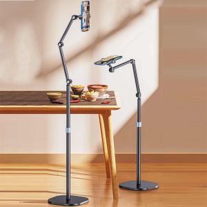 360 Rotate Adjustable Tablet Stand Aluminum Alloy Carbon Steel Flexible Arm