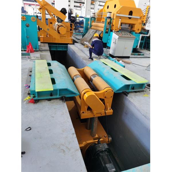 Uncoiling Leveling Laser Cutting Blanking Line For High Tensile Steel Stainless Steel Aluminum Sheets