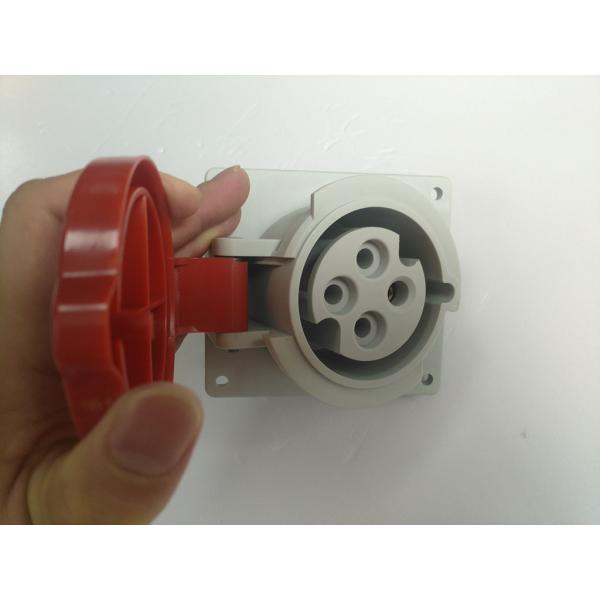 Inclination 32 Amp Outdoor Socket , 288g / Pc Weight Industrial Socket 32 Amp 5 Pin