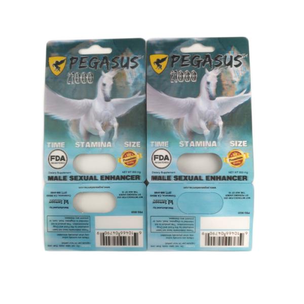 3D Rhino PET PP PVC 3d Blister Packing Card For Capsules