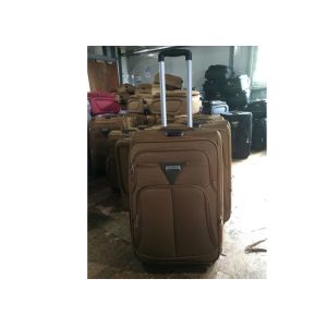 600D Two Tone Twill Eva Trolley Luggage 4 Piece Set 2 Wheels For Travelling
