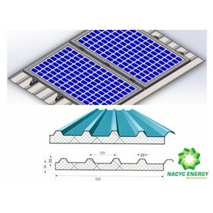 Quality Metal Roof Solar Mounting Modules support Structure 20kw Solar Panel System Pole Mount Solar Panel Flat Roof Rack for sale
