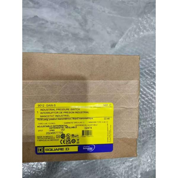 Schneider Electric 9012GAW5 Industrial Grade Pressure Switch 30–275 Psi IP65