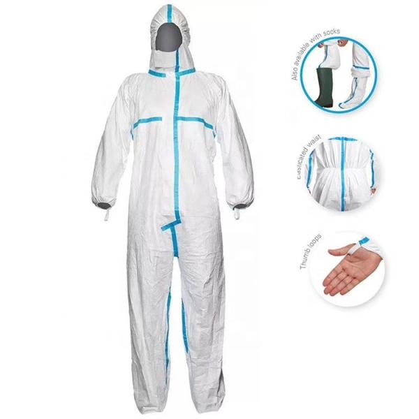 Buy Safety  Protective  Disposable Coverall Suit Ce Iso Certification at wholesale prices