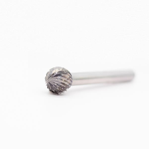 Buy 1" Cut Diameter Ball Shape Double Cut Carbide Rotary Burs 2-7/8" Overall Length On 1/4" Shank at wholesale prices