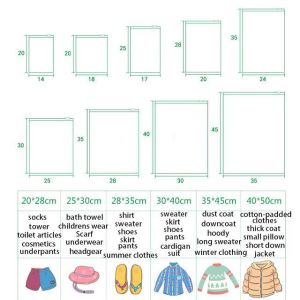 Dustproof CPE Zipper Bag Customizable Custom Clothing Packaging Bags Clear