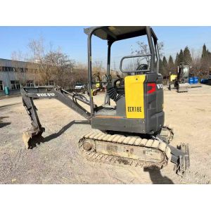 Used Volvo EC18 Mini Excavator 2020 920Hrs French Import Hydraulic Hammer Bucket