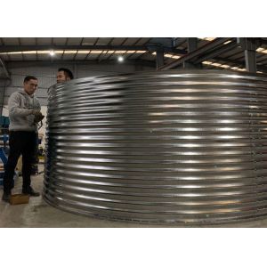 Diameter 6.4m Galvanized Bolt Aquaculture Fish Tanks