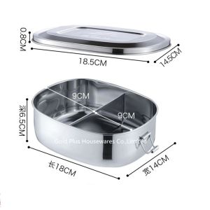 China 1120ml Two compartments custom Lunch box for site workers U shape sustainable bento box on sale