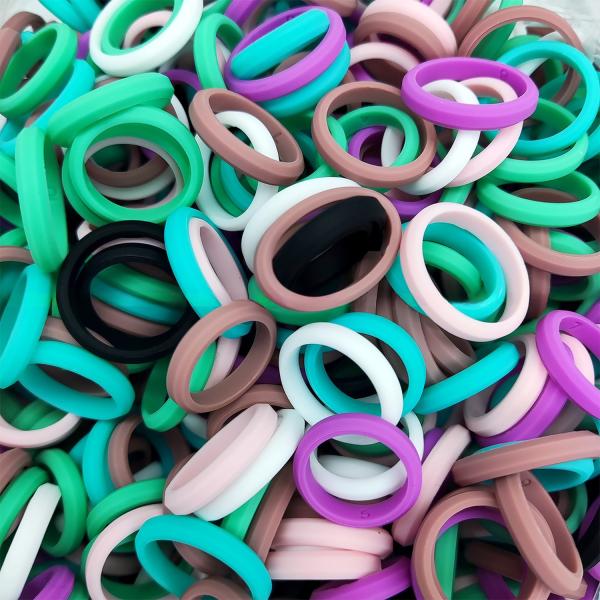 Third Party Appraisal Women's Silicone Wedding Band 4mm Beveled Edges Breathable