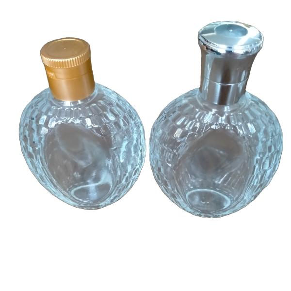 Buy Other Beverage 50ml/100ml Dark Blue Glass Perfume Bottles with Screw Cap Round Design at wholesale prices