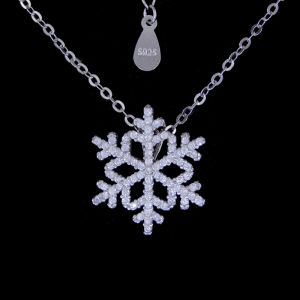Romantic Silver Snowflake Jewellery For Valentine'S Day Present