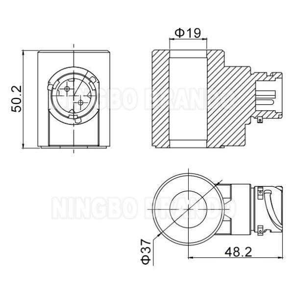 4630909212 24VDC Solenoid Coil For WABCO TASC Trailer Air Suspension Brake Valve