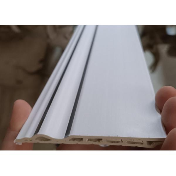 ISO9001 Decorative 150mm PVC Skirting Boards Hot Stamping