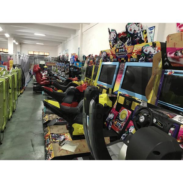 HD Display Boat Racing Games / Arcade Racing Simulator Leather Vibration Seats
