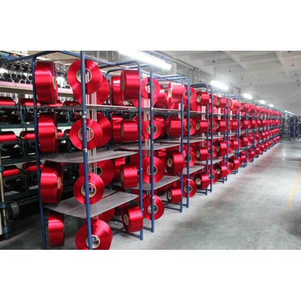 Weaving / Knitting Polyester DTY Yarn 150D / 48F , polyester textured yarn Dope Dyed Color