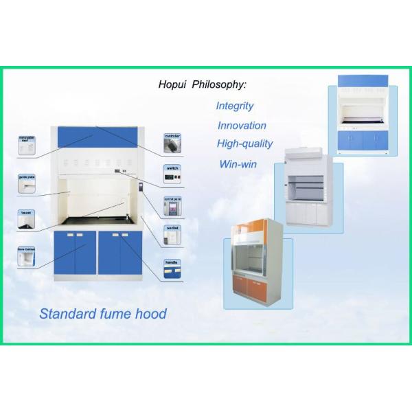 High Grade Polypropylene Fume Hood Temperature Resistance CE Approved