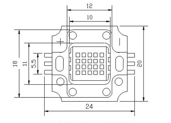 China Factory High Power LED Diode 10w Blue 450nm 455nm 460nm 470nm
