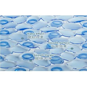 Contemporary Red Pebble Bath mat anti slip Bathroom Accessory Sets