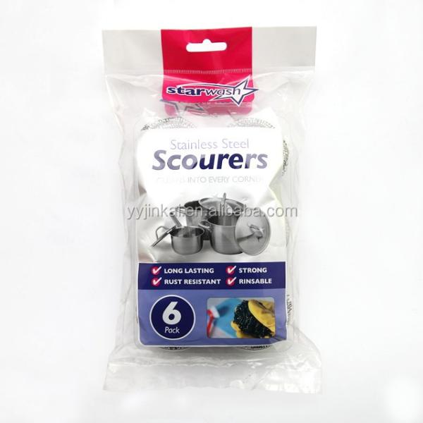 25G*2pcs Kitchen Scrubber and Pot Cleaning Stainless Steel Wire Scourer Metal Scouring Cleaning Ball