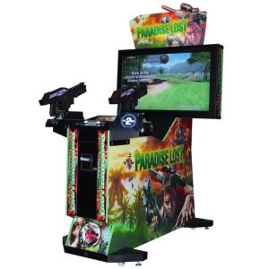 Coin Pusher Three in One Shooting Machine 42" Ultra FirePower Shooting Simulator