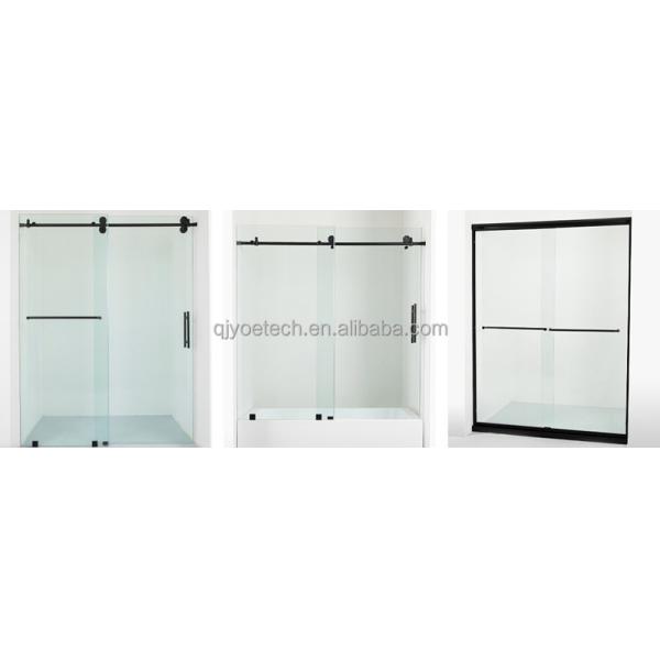 3mm-12mm Thickness Hotel Sliding Frameless Tempered Glass Shower Doors with Standard Duty Hinges