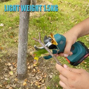 Lithium Battery Electric Scissors Stainless Steel Garden Cutting Pruners