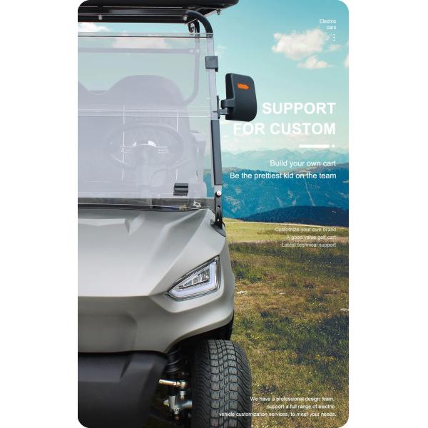 Off Road 6 Passenger Electric Hunting Golf Cart with Powerful 5KW Motor and Long Range